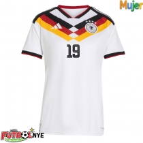 Camiseta Alemania Leroy Sane #19 Primera Equipación para mujer Mundial 2026 manga corta